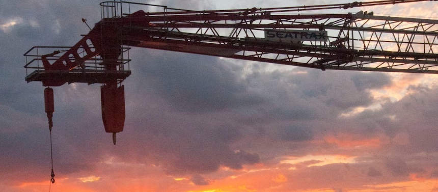 Offshore deep-water floating platform in the Gulf of Mexico, 2014