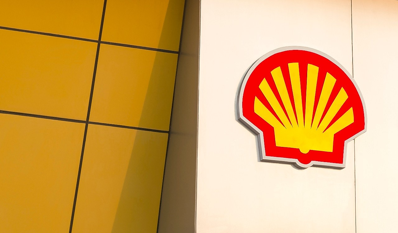 Shell logo at the hazira lng receiving and re-gasification terminal
