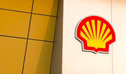 Shell logo at the hazira lng receiving and re-gasification terminal