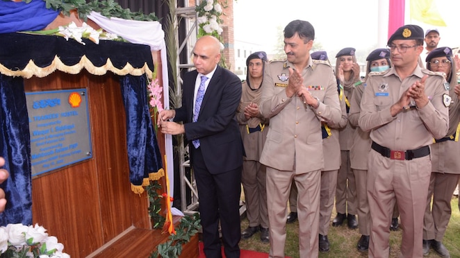 DIG Motorway Police, Mahboob Aslam and Chief Executive & Managing Director of Shell Pakistan Limited, Waqar Siddiqui inaugurated the training hostel at National Highways & Motorway Police Training College developed in collaboration with Shell Pakistan.