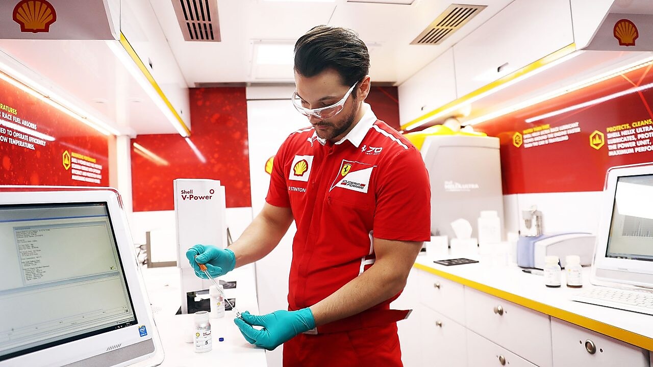 Shell scientist on the Scuderia Ferrari Lab