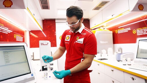 Shell scientist on the Scuderia Ferrari Lab