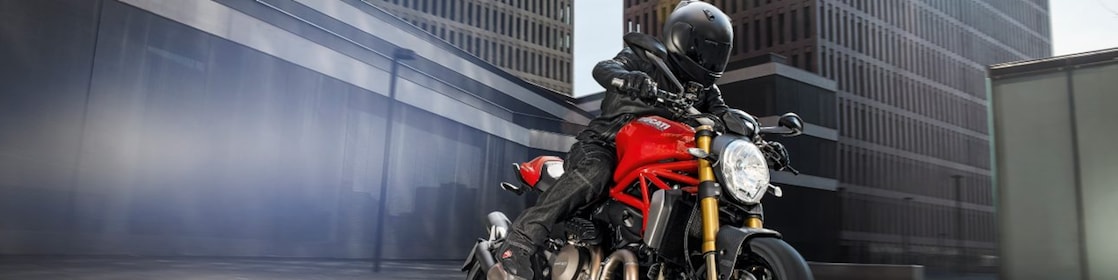 premium biker riding a bike