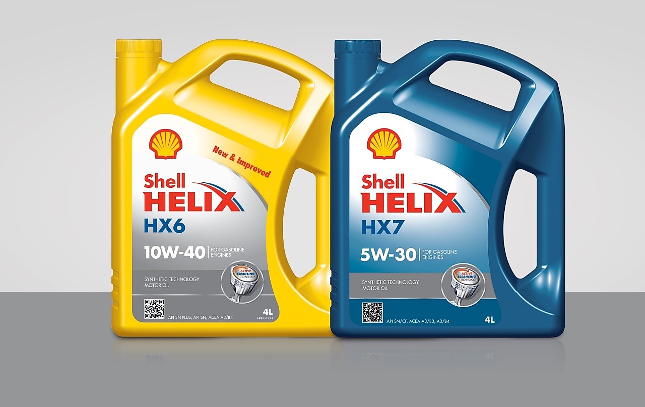 Shell Helix Semi Synthetic Motor Oils range