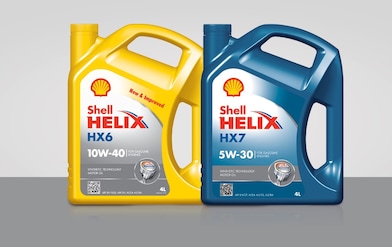 Shell Helix Semi Synthetic Motor Oils range