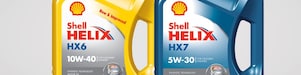 Shell Helix Semi Synthetic Motor Oils range