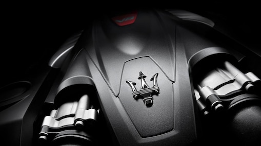 Illustration of a Maserati engine which uses Shell Helix Ultra oil with PurePlus technology