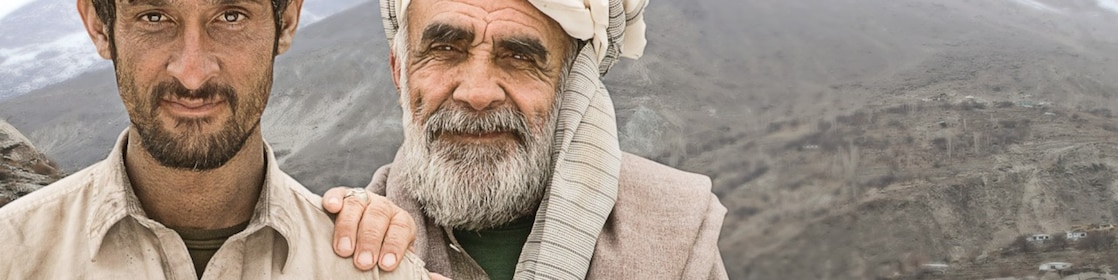 Two men facing in front