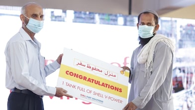 Prize giving in session